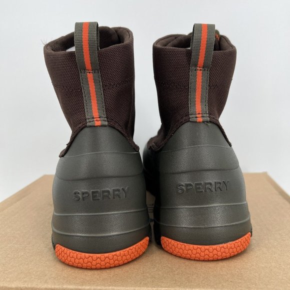 Sperry Men's Duck Float Lace-Up Boots sz 8 Brown/Green STS24762 Waterproof NWOB - Picture 7 of 9